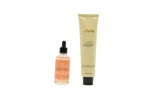 JVN Shine All The Time Holiday Gift Set:: Full Size - Complete Air Dry Cream and Complete Nourishing Shine Drops