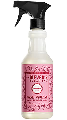 Mrs. Meyer's Kitchen Set, Dish Soap, Hand Soap, and Multi-Surface Cleaner, 3 CT (Peppermint)