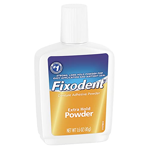 Fixodent Denture Adhesive Powder, Extra Hold - 1.6 Oz