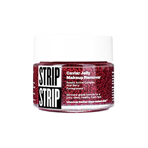 STRIP MAKEUP - Caviar Jelly Makeup Remover - Nourishing cleanser with caviar bubble skincare Prebiotic-enriched Rosaliss Active Complex, Acai berry extract