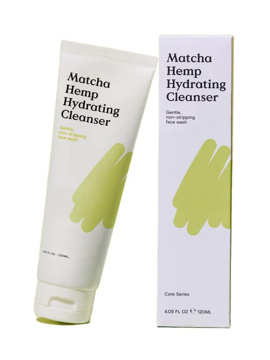 K beauty Matcha Hemp Hydrating Cleanser (120 Ml / 4.05 Fl Oz) Gentle, Non-Stripping Cleanser (Renewal package 2022)