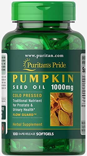 Pumpkin Seed Oil, Supports Prostate and Urinary Health White 100 Count