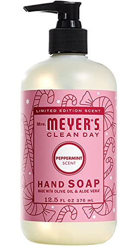 Mrs. Meyer's Kitchen Set, Dish Soap, Hand Soap, and Multi-Surface Cleaner, 3 CT (Peppermint)