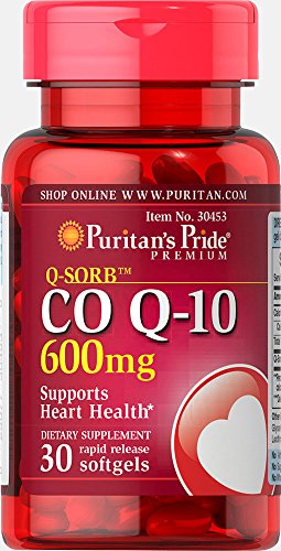 Puritan's Pride Q-Sorb CO Q-10 600 mg-30 Softgels