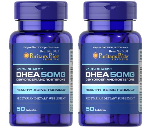 Puritan's Pride 2 Pack of DHEA 50 mg Puritan's Pride DHEA 50 mg-50 Tablets